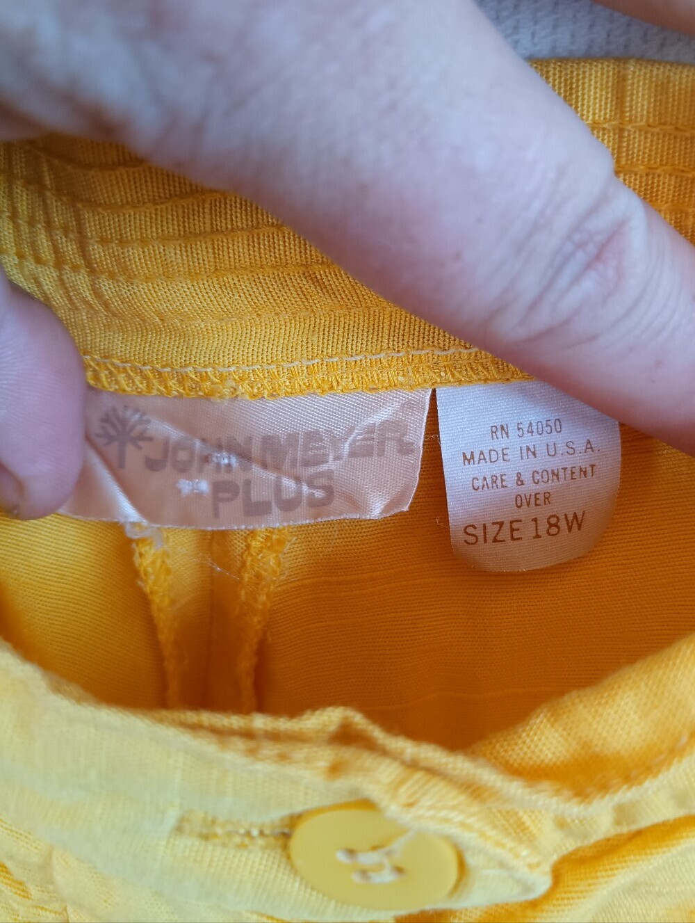 Vintage Sunny Yellow A-Line Midi Skirt Button Down Retro Preppy 60s 70s Colorful - Picture 9 of 13